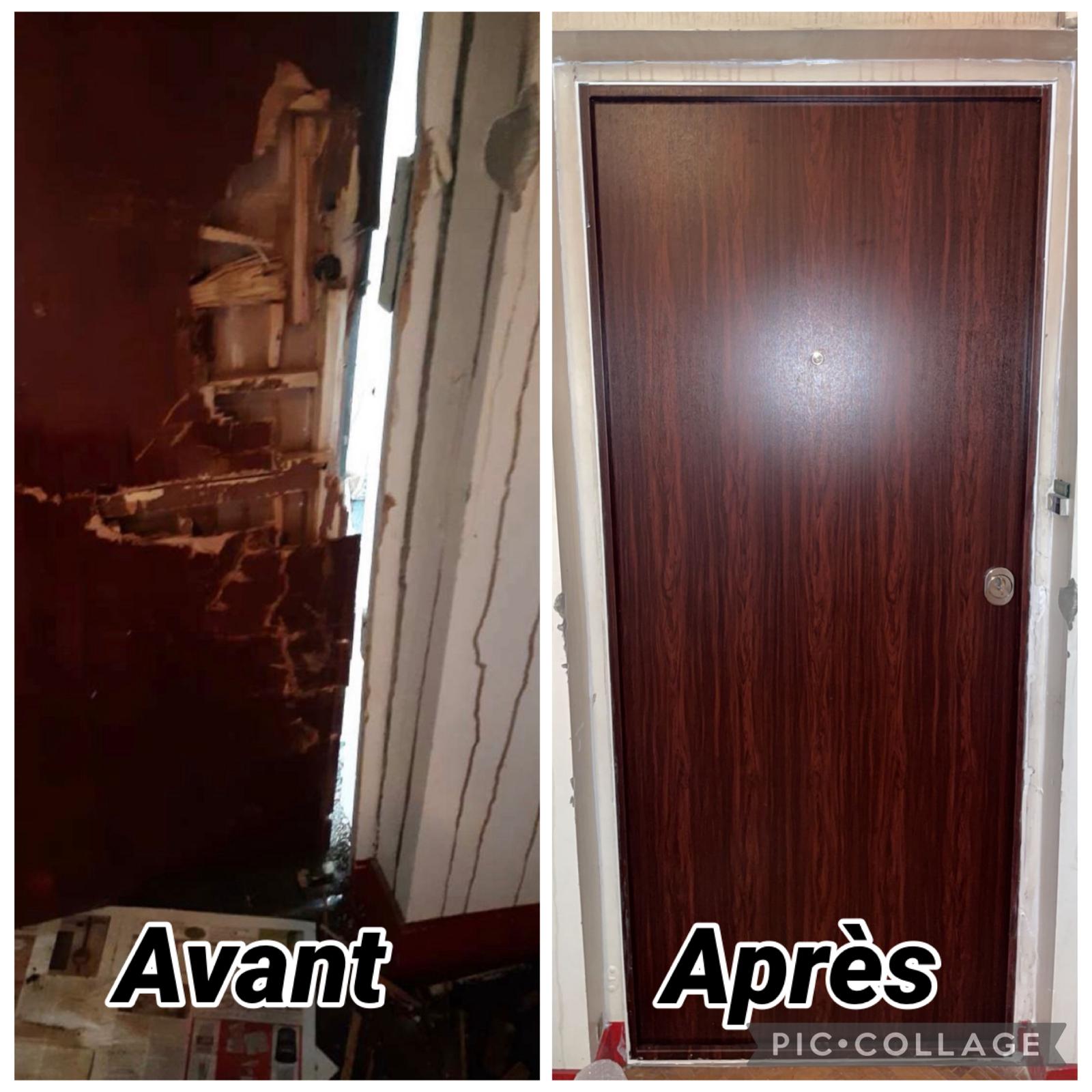 Remplacement porte blindée après effraction